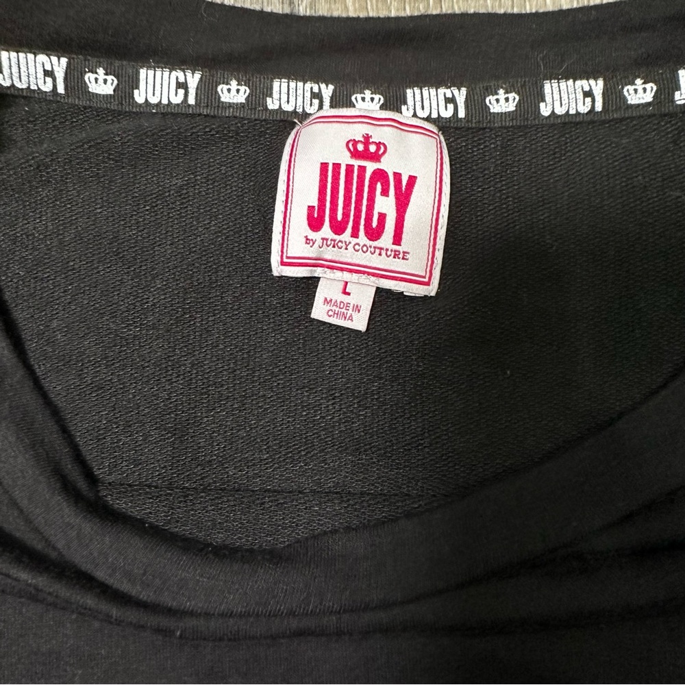 Vintage Juicy by Juicy Couture 90s Y2K Long Sleeve Slouchy Logo Tee - Picture 2 of 4